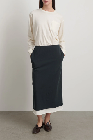 Slip Skirt | Faded Black/Oyster Overdye