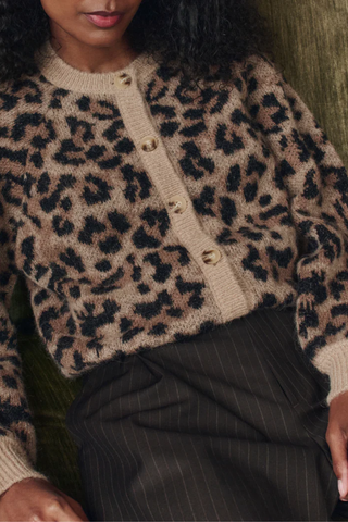 The Windsor Cardigan | Leopard