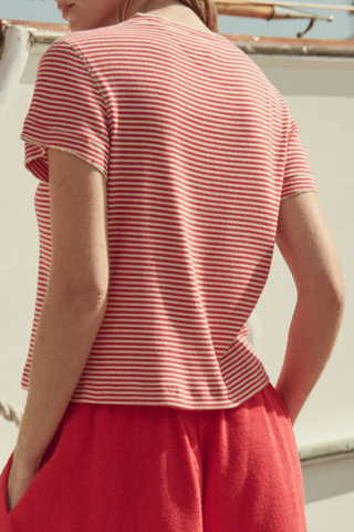 The Little Tee | Pimento Stripe