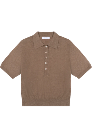 Harper Cashmere Top | Truffle