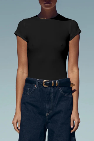 Sunset Baby Tee | Black