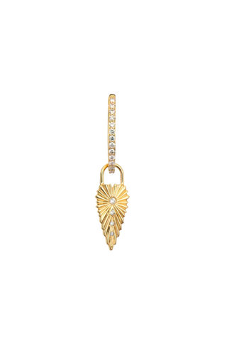 Ruffled Heart Charm