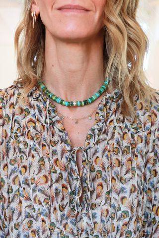 Robbie Silk Long Sleeve Front Tie Blouse | Swan