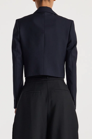 Cropped Blazer | Navy