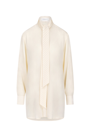 Scarf Detail Blouse | Ivory