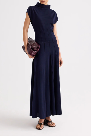 Funnel Neck Sleeveless Top | Blue Nights