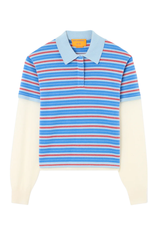 Layered Stripe Rugby | Clear Sky Combo