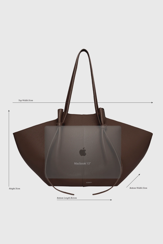 Large Mochi Leather Handbag | Espresso