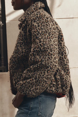The Vail Jacket | Tan Leopard