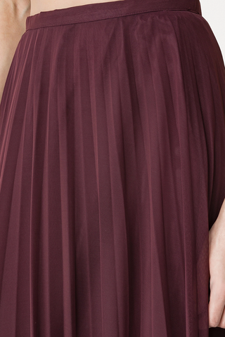 Elegant Tulle Pleated Skirt | Ruby