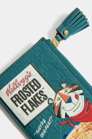 Anya Brands Zip Card Case Frosted Flakes | Light Petrol