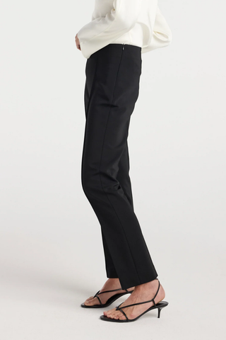 Cigarette Leg Trousers | Black