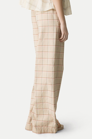 Tartan Loose Fit Pants | Peonia