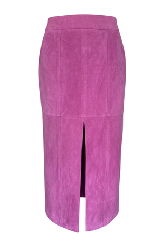 Orion Suede Pencil Skirt | Iris
