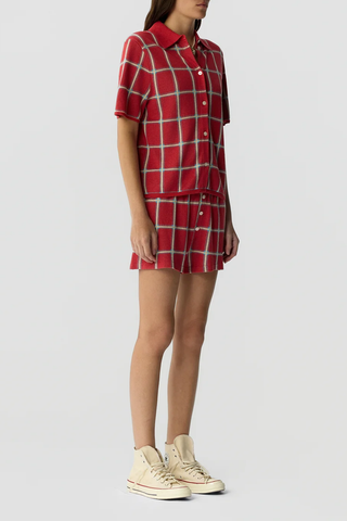Picnic Plaid Shirt | Scarlet Combo
