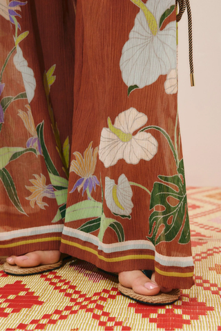 Alfie Ruched Pant | Chocolate