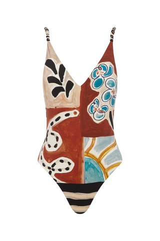 Michelle V Neck One Piece | Multi