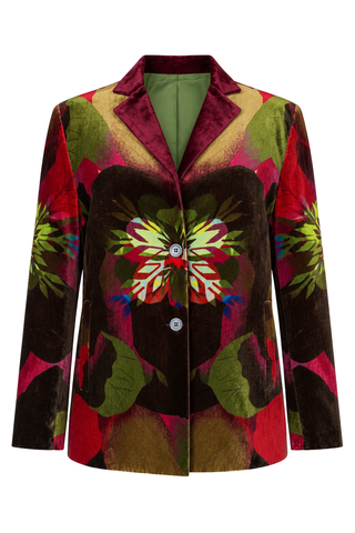 Kanada Velvet Jacket | Leaves