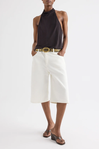 Flowy Halter Top | Dark Chocolate
