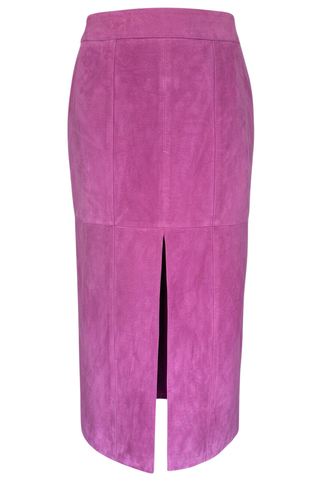 Orion Suede Pencil Skirt | Iris