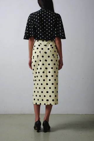 Alessa Blouse | Polka Dot B&W