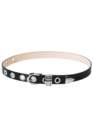 Hollyhock Rivet Belt | Black / Silver