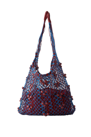Web Shopper Bag | Oxblood Multi