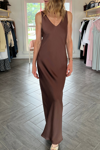 Lowback Dress | Cocoa