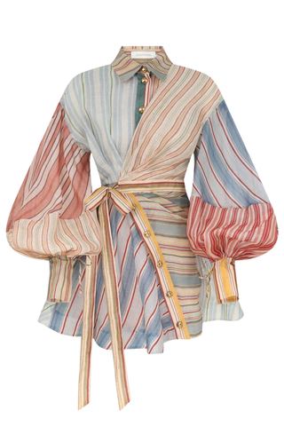 Rebellion Striped Mini Dress | Spliced Stripes