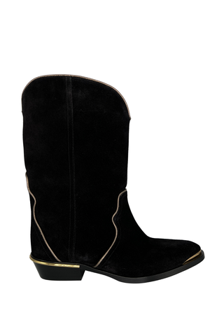 Elbini Boot | Black/Gold