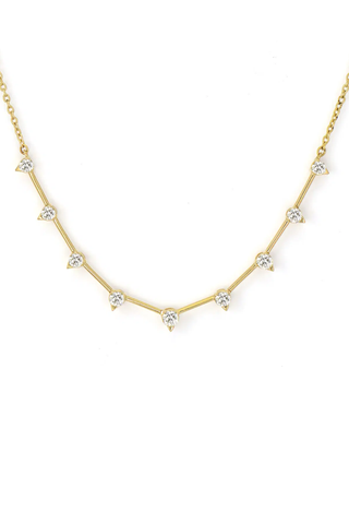 Sari Graduated Necklace | 9 Diamonds