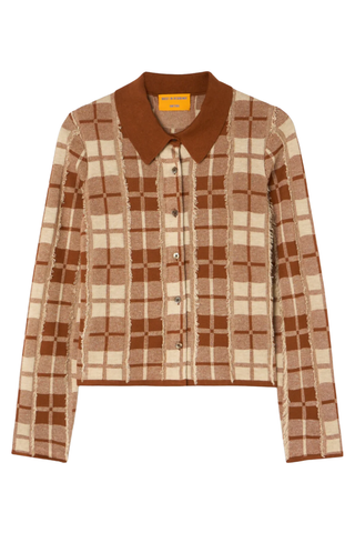 Fringe Plaid Elle Shirt | Burnt Sienna/Sandstone