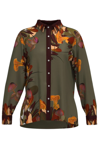 Aloe Silk Shirt | Mushroom