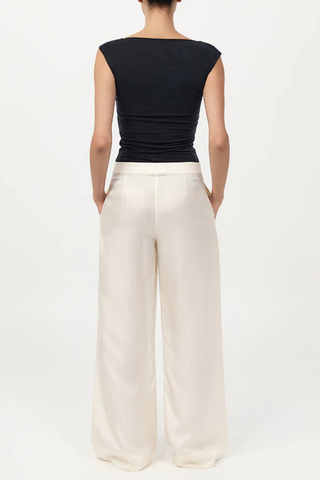 90s Cupro Top | Black