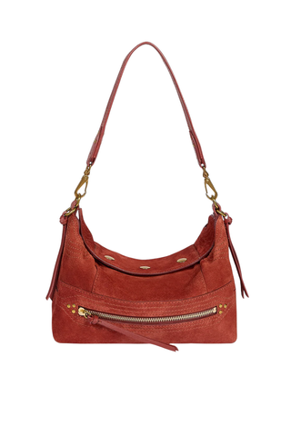 Lucky Hobo Small Bag | Rouille Split Suede
