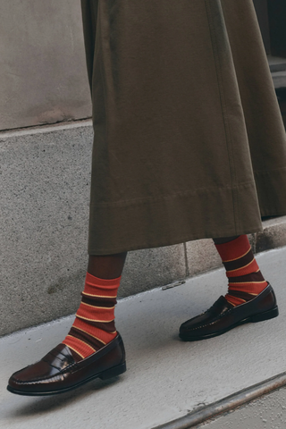 The Collegiate Sock | Hot Red