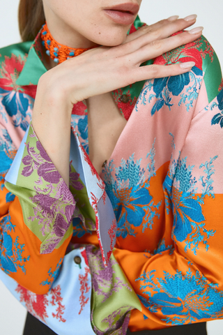 French Cuff Button Up Shirt | Rainbow