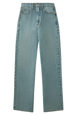 Aiden Jean In Herringbone Selvedge | Faded Blue