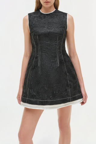 audrina black dress Bardot Audrina Velvet Mini Dress Black