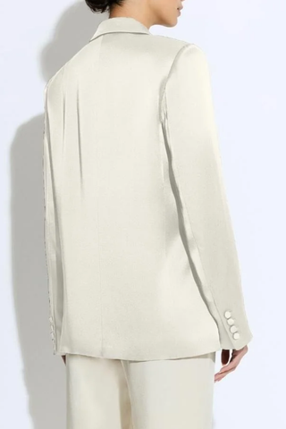 Satin Blazer | Cream