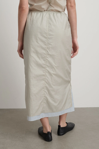 Slip Skirt | Slate/Blue White Stripe