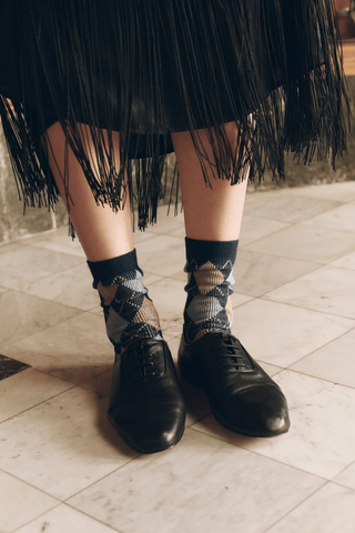 The Argyle Socks | Navy Multi