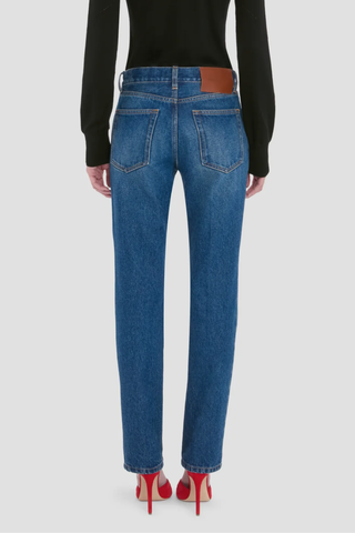 Low Waist Jean | Mid Blue Wash
