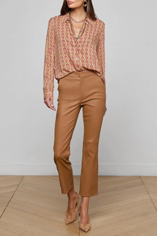 Holly Blouse | Multi Allover Horse Bit