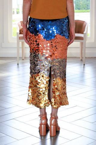 Matilde Sequin Knit Skirt | Moontide