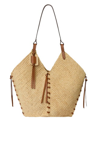 Tampa Raffia Handbag | Natural / Cognac
