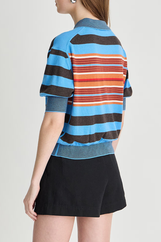 Oda Polo | Blue Multi Stripe