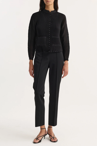 Cigarette Leg Trousers | Black