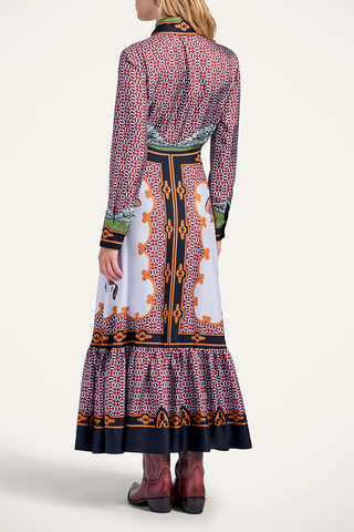 Long Sleeve San Pietro Dress | Mariposa Placée Celeste