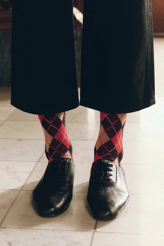 The Argyle Socks | Black Multi